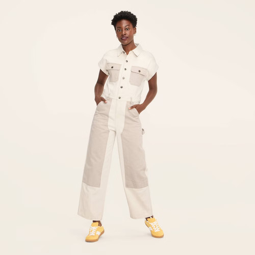 Women Short Sleeve Western Jumpsuit - Woolrich
