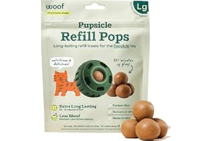 WOOF Pupsicle Chicken Refill Pops Dog Treats, Large, 7 Count | For large Pupsicles, chicken flavor, long-lasting treats, pre-made Pops, wholesome ingredients, shelf stable