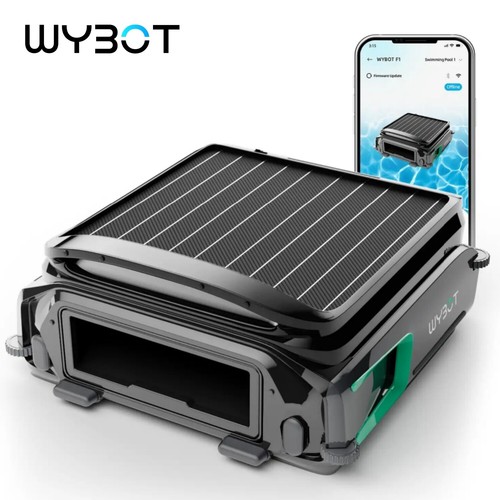 WYBOT F1 Solar Powered Robotic Pool Cleaner Pool Surface Skimmer Robot App