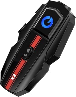 X2 Motorcycle Helmet Bluetooth, 2 Riders, Audio Multitasking, 1 Pack