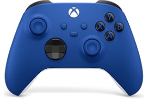 XBOX Wireless Gaming Controller | Shock Blue | Console, PC, & Cloud Devices | Textured Grip | Wireless, Bluetooth, USB-C Connectivity