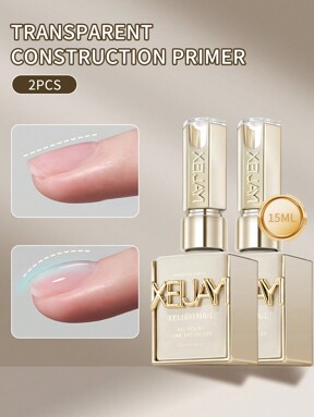 XEIJAYI pcs 15ml Transparent Builder Gel Nail Polish [TPO & HEMA Free], Soak-Off UV/LED Construction Gel With Strengthening & Extension Formula, Base Coat In A Bottle For DIY Manicure & Salon Nail Art $6.38 51% OFF