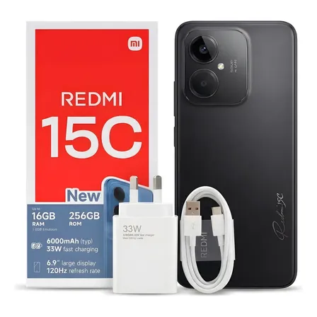 Xiaomi Redmi 15c 256gb 16gb Ram Negro Dual Sim Orig&iacute;nal Midnight Black