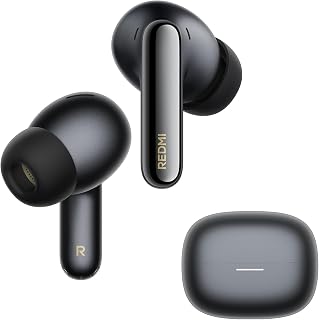XIAOMI REDMI Buds 8 Pro Wireless Earbuds, Black, Adaptive Noise Cancelling up to 55dB, Hi-Res Audio with LDAC, 35H Battery, Dolby Atmos, IP54, Bluetooth 5.4