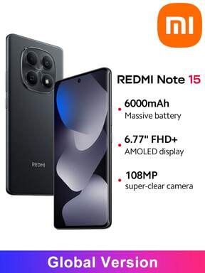 Xiaomi Redmi Note  4G Smartphone Global Version, MediaTek Helio G100-Ultra, 6.77" AMOLED Display, 108MP Main Camera, 6000mAh (Typical) Battery, 33W Turbo Charging, AI Image Editing Tool, Xiaomi HyperOS 2 $197.98 5% OFF