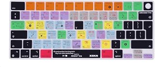 XSKN Ableton Live Shortcut EU Keyboard Silicone Cover for 2021 and Later M1 M2 M3 M4 M5 Chip MacBook Air 13.6 15.3 inch MacBook Pro 14.2 16.2 inch with Touch ID
