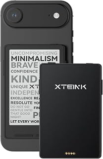 XTEINK X3 eBook Reader (Developer Edition), 3.7" Pocket E-Ink eReader, Ultra-Thin 0.2", 2 oz, Magnetic-Ready Pogo-Pin Charging, Gyroscope Page-Turn, Distraction-Free Reading, 16GB, Space Black