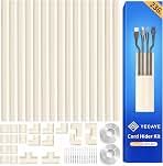 Yecaye TV Cord Hider, 236in Large Cord Cover, W1.18in H0.6in, Beige