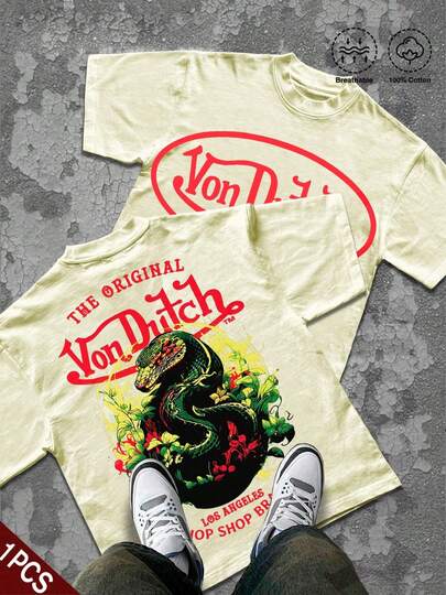 YK,FREE MELLY,Outdoor Sport,Modern Streets,Fashionable Soft 100% Cotton Men's T-Shirt, A Surprise Gift For Family And Friends $8.00