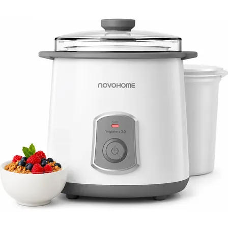 Yogurtera El&eacute;ctrica Novohome 2 Litros Yogurt Griego Saludable Natural Color Blanca