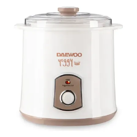 Yogurtera El&eacute;ctrica Yoggy Daewoo 2lt Yogurt Griego Recetario Color Beige
