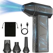 YOTON Electric Air Duster, 110000 RPM Compressed Air Cleaner, Rechargeable Keyboard Cleaner with Storage Bag, Powerful 3-Speed Cordless Air Blower for PC, Computer, Electronics, Car Interior Cleaning