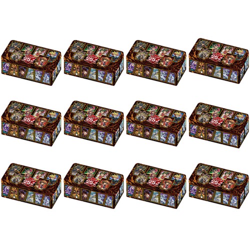 Yugioh 2023 - 25TH ANNIVERSARY TIN: DUELING HEROES FACTORY SEALED CASE 12 TINS!