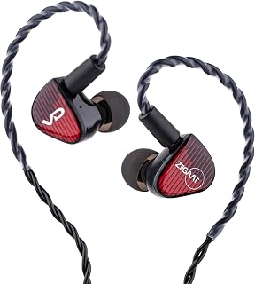 ZiiGaat x Vivir Digital: Rumba in Ear Monitor, 10mm Graphene DD Driver IEM Earphones, HiFi Wired Earbuds with Detachable 2-Pin Cable for Audiophile, Gaming, Music & Stage (with Mic)